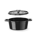 thumbnail of HENDI Braadpan geëmailleerd gietijzer, 3,7L, Zwart, 317x240x(H)105mm