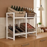 thumbnail of Getränkekistenständer Stack weiß/75x91x31 cm