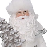 thumbnail of Vacchetti Babbo natale in resina bianco cm14x12h23