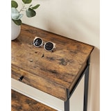 thumbnail of Helloshop26 - Mesa de console mesa de entrada mesa lateral com 2 gavetas estrutura de aço 100 x 30 x 80 cm para hall de entrada 12_0007511