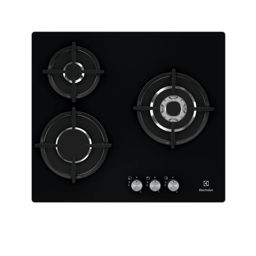 ELECTROLUX Table De Cuisson Gaz 56cm 3 Feux Noir EGT6633NOK