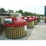 thumbnail of Conteneur déchets semi-enterrés valory  pehd 5m3 simple crochet - GRIS