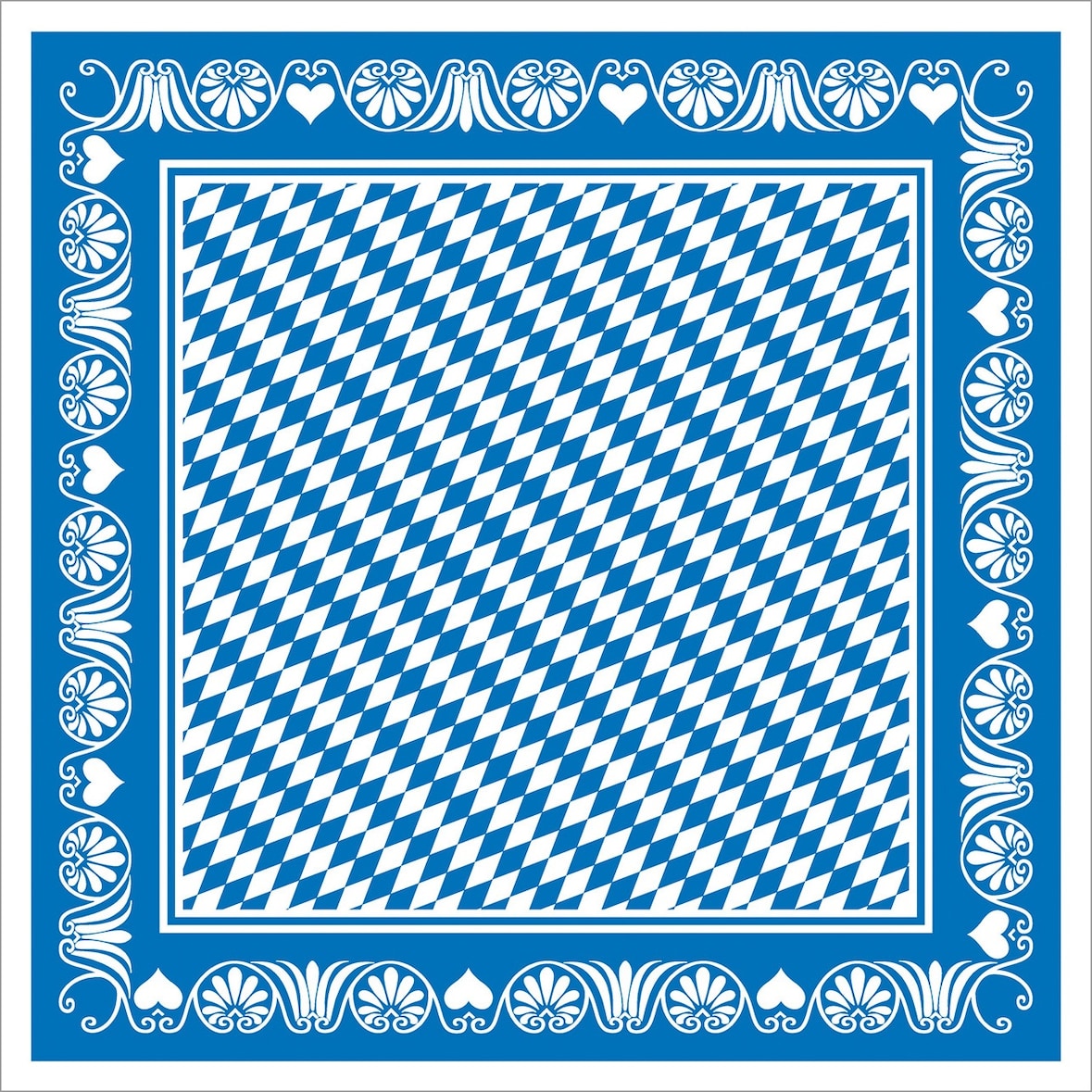 Sovie HORECA Tischdecke Bavaria in blau aus Linclass® Airlaid 80 x 80 cm, 4x20 Stück