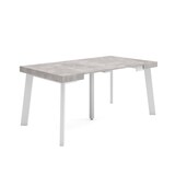 thumbnail of Mesa Consola extensible, 160, Para 8 comensales, Patas de madera, Cemento _ 247_6