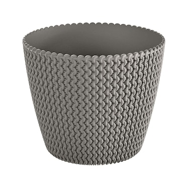 Prosper Plast Vaso Lofly Quadrato 24,5x24,5x22,5 Cm – Plastica Grigio Antracite Per Esterni E Interni