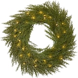 thumbnail of LED Tannenkranz Thuja Türkranz beleuchtet Weihnachtskranz Timer für Außen 45cm