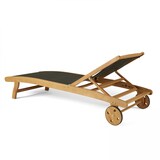 thumbnail of 2er-Set Sonnenliegen aus schwarzem Eukalyptusholz - Oviala