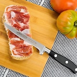 thumbnail of Arcos Cuchillo Jamonero, Hoja Flexible y alveolada de Acero Inoxidable Forjado NITRUM 250 mm, Mango de Polyoxymethylene (POM), Color Negro