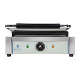 thumbnail of Helloshop26 - Gerippter Panini-Grill - 1 x 2200 Watt professionell Edelstahl 3614035