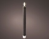 thumbnail of 2 LED Kerzen mit Timerfunktion 24cm Wachs - Echtwachskerzen flackernde Flamme Kerzen batteriebetrieben Wachskerzen Stabkerzen Rustik Grau Warmweiß