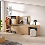 thumbnail of Scarpiera, Mobile Salvaspazio, 297x35x145cm, Camera da letto, Armadio Aperto, Cassettiera, Pannelli Decorativi, Tavolo da toeletta, Rovere _ 458_32