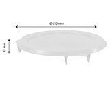 thumbnail of GILAC Couvercle plat pour conteneur rond HACCP 75 L et baquet 50 L - 75 L - Blanc G616421