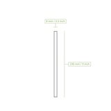 thumbnail of BIOZOYG 150 Stück Jumbo Papiertrinkhalme 23cm,  Ø8mm, braun, Strohhalme, Saugrohre, Trinkröhrchen, dicke XL Getränkerohre für Smoothies und Shakes