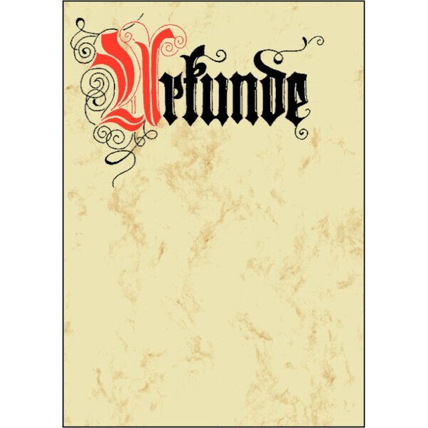 Motiv-Papier Urkunde Calligraphie A4 185g Edelkarton (Ink/Laser/Copy)