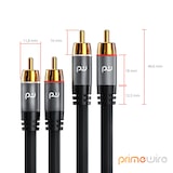 thumbnail of Primewire Stereo Cinch Audio-Kabel, RCA, mehrfach geschirmtes HiFi Audiokabel, 2X Cinch zu 2X Cinch - 10m