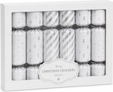 thumbnail of Set mit 6 luxuriösen Christmas Crackers Weiß/Silber – Festliche Weihnachtscracker – Weihnachtliche Tischdekoration – Zubehör für das Weihnachtsessen