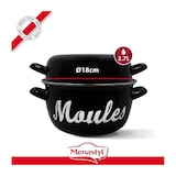 thumbnail of Marmite A Moule - Menastyl - 3645563 - En Acier émaillé - Noir - 18 Cm - Avec écritures - Tous Feux Dont Induction