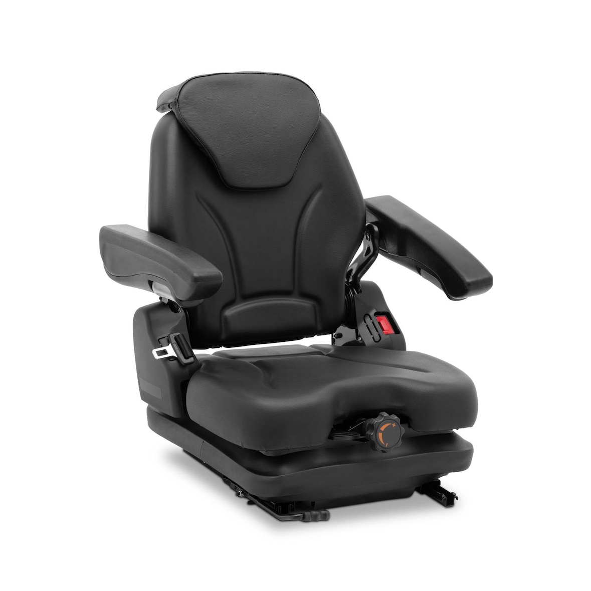 hillvert - Hillvert HT-RUNDLE-17 Siège de Tracteur Universel Agricole - 46 x 46 cm Avec Suspension Réglable