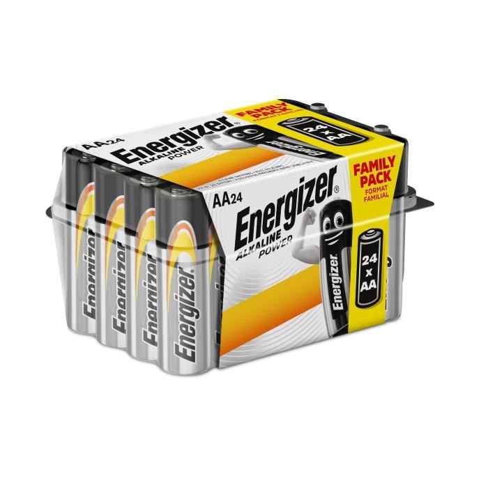 ENERGIZER piles Alcalines Power AA/LR6, pack de 24 Value Box