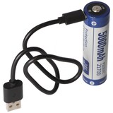 thumbnail of 2 Stück 21700 Li-ion Akku 5000mAh 3,7V - 3,6V 76,2x21,4mm mit PCB Schutz inkl. USB-C Lademöglichkeit