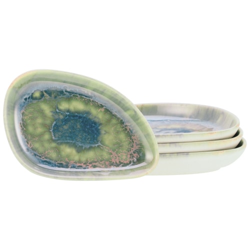 CreaTable Yuki Grün-blau Mehrzweckschale 4-tlg Steinzeug