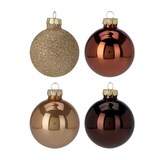 thumbnail of WellHome - Set di 16 palline di Natale marroni Ø3,5 cm - Lucide e opache