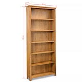 thumbnail of Helloshop26 - Estantería de madera maciza de roble de 180 cm/mueble decorativo 2702022/2