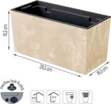 thumbnail of Prosperplast - Pflanztopf URBI CASE BETON-EFFEKt Creme, Maße 395x185x195mm