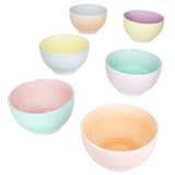thumbnail of Pastello 6er Set Müsli-Schale Ø14cm 500ml bunte Dessert-Schüssel Pastell-Farben