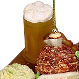 thumbnail of Christbaumschmuck Glas 14cm Bayerische Brotzeitplatte Figur Kugeln Weihnachtsbaum Anhänger Weihnachten Christbaumanhänger Weihnachtsbaumschmuck