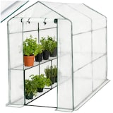 thumbnail of tectake Serre de jardin souple 2,23 m² 186 x 120 x 190 cm Blanc