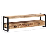 thumbnail of Mueble para TV madera maciza de mango 150x30x45 cm