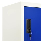 thumbnail of vidaXL Lockerkast 90x40x180 cm staal grijs en blauw
