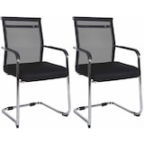 thumbnail of Set de 2 sillas cantiléver Denny Cromado