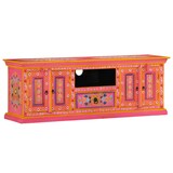 thumbnail of Helloshop26 - Meuble TV multimédia étagère télévision buffet téléviseur salle à manger salon chambre rose 110 x 30 x 40 cm bois 02_0028289