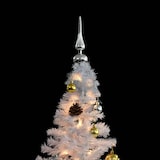 thumbnail of vidaXL Künstlicher Weihnachtsbaum mit Beleuchtung & Kugeln Weiß 150 cm