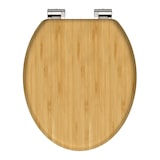 thumbnail of WC Sitz BAMBUS, massiver Toilettendeckel mit Absenkautomatik aus nachhaltigem Rohstoff, Klobrille, Klodeckel Holz,