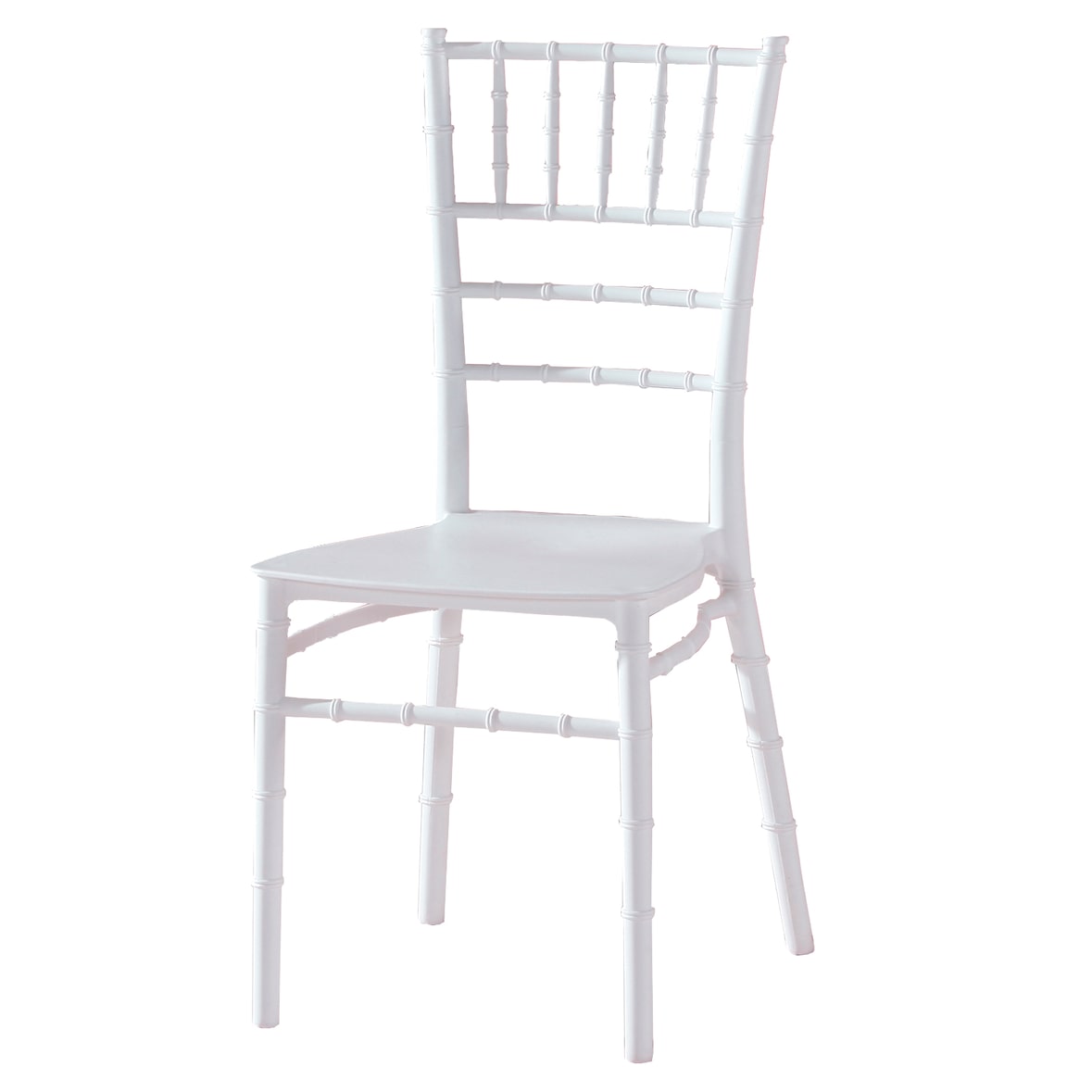 PACK 4uds. Silla Tiffany de Polipropileno color Blanco (Monoblock y Apilable).