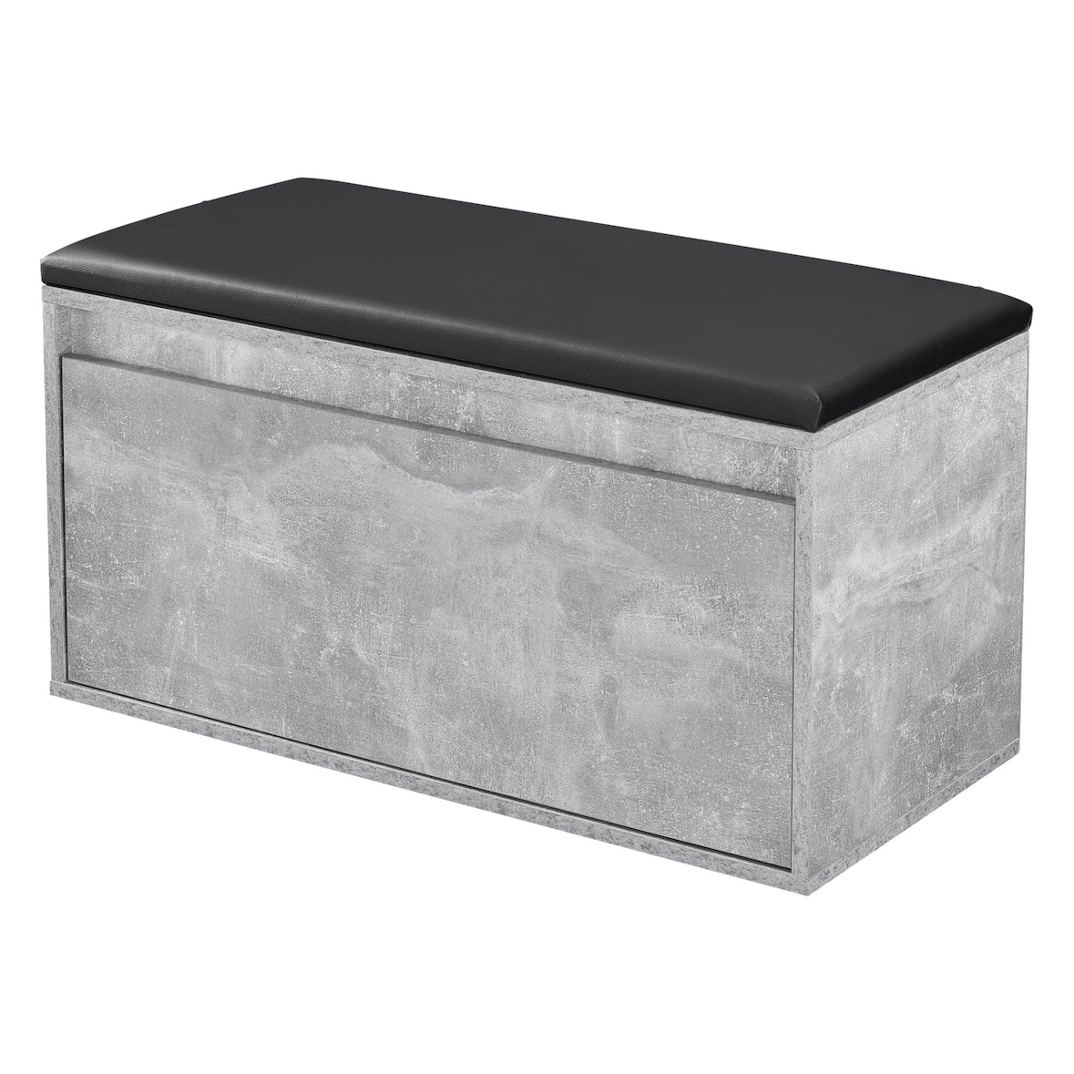 HELLOSHOP26 - Banco zapatero de diseño con cajón mueble recibidor con asiento acolchado elegante zapatero para 3 pares tablero de partículas