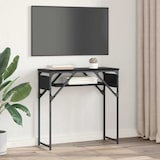 thumbnail of Tavolo consolle in rovere nero 75x30x75 cm in derivati \u200b\u200bdel legno, modello Orion Prime
