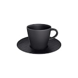 thumbnail of Villeroy & Boch Manufacture Rock Espressotasse mit Untertasse schwarz