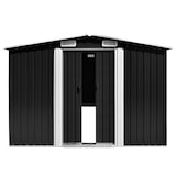 thumbnail of Helloshop26 - Caseta de jardín caseta almacén cobertizo exterior cobertizo robusto para herramientas 257 x 489 x 181 cm metal 02_0022170