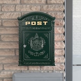 thumbnail of Briefkasten Englischer Postkasten zur Wandmontage grün Nostalgie Antik Stil