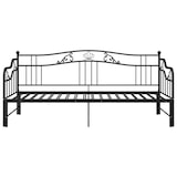 thumbnail of vidaXL Ausziehsofa Bettgestell Schwarz Metall 90x200 cm