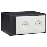thumbnail of ARREGUI Socket 23000W-S0 Caja fuerte camuflada tras placa de enchufes, Caja fuerte empotrable en pared, 10x20x15 cm, 2,5 L, enchufe genérico