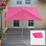 thumbnail of Parasol N23, tuinparasol, 2x3m rechthoekig kantelbaar, polyester/aluminium 4,5kg UV-bescherming 50+ ~ roze