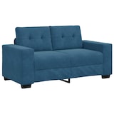 thumbnail of vidaXL | Loveseat | met kussen Blauw Fluweel