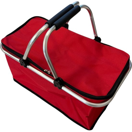 Opvouwbare Lichtgewicht Koeltas - 60 x 23 x 26 cm - 24 Liter - Rood