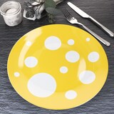 thumbnail of Pula gelb 6x Speiseteller Ø27cm Porzellan 6 Pers Platte groß Essteller Punkte