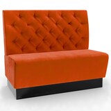 thumbnail of Gastro Sitzbank Amsterdam | 200 cm breit | Samtstoff in Orange | Chesterfield | Dinerbank